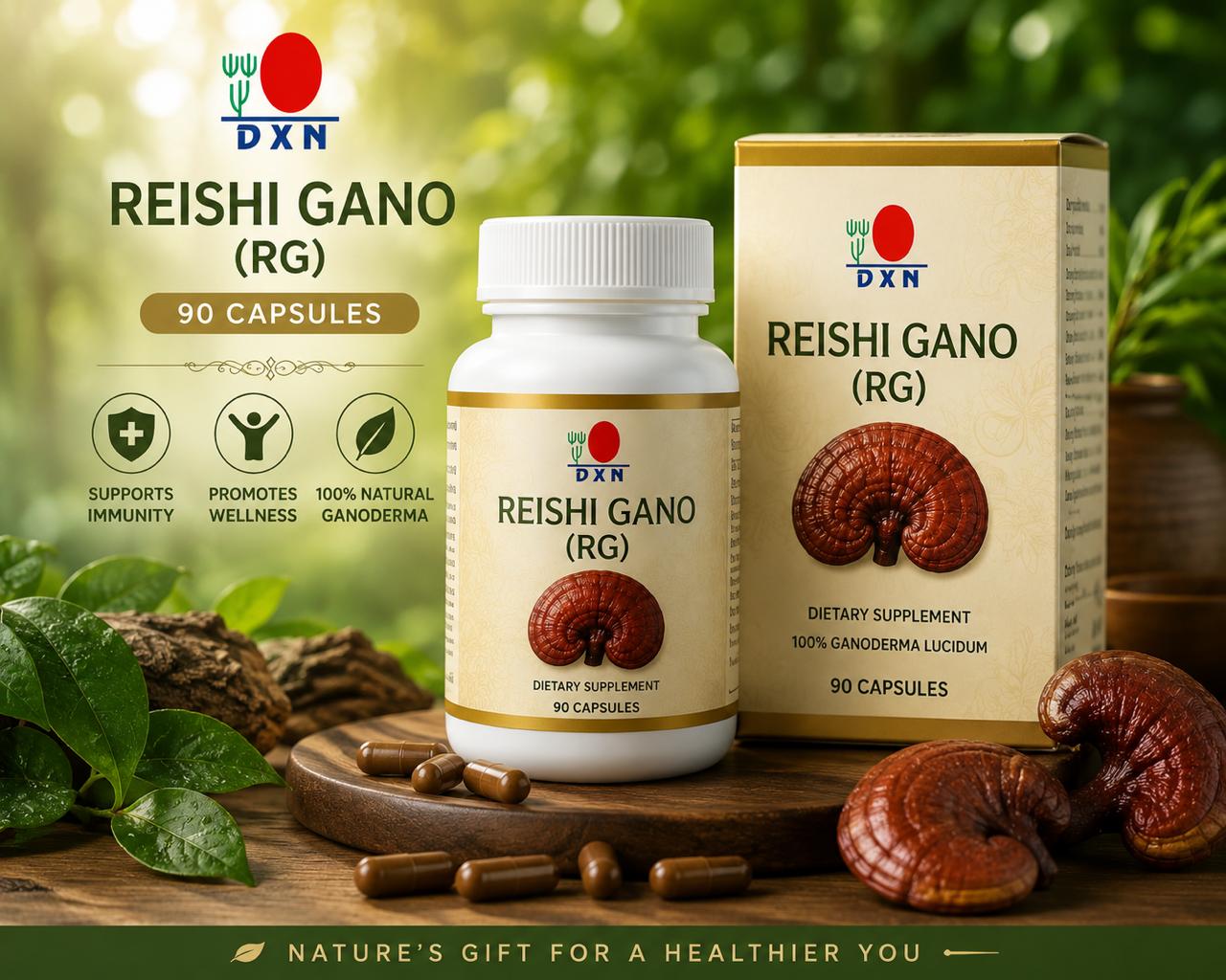 DXN Reishi Ganoderma (90 Capsules)